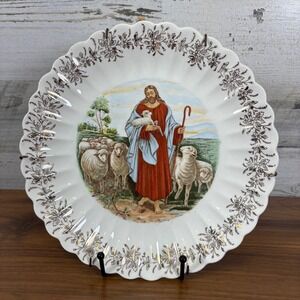 The Good‎ Shepherd 23k Gold First Edition Plate Wall Decor 9"